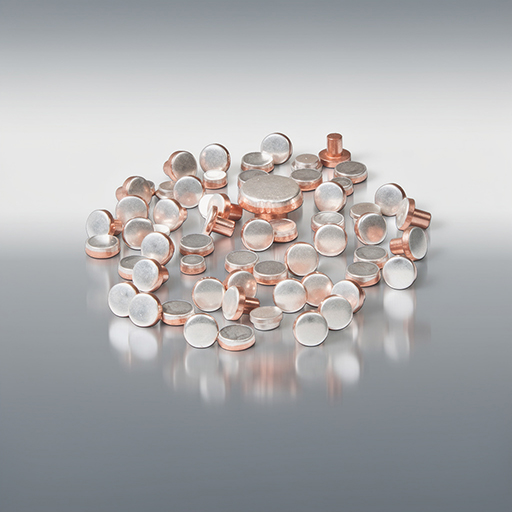 Silver-coated Contact Rivets