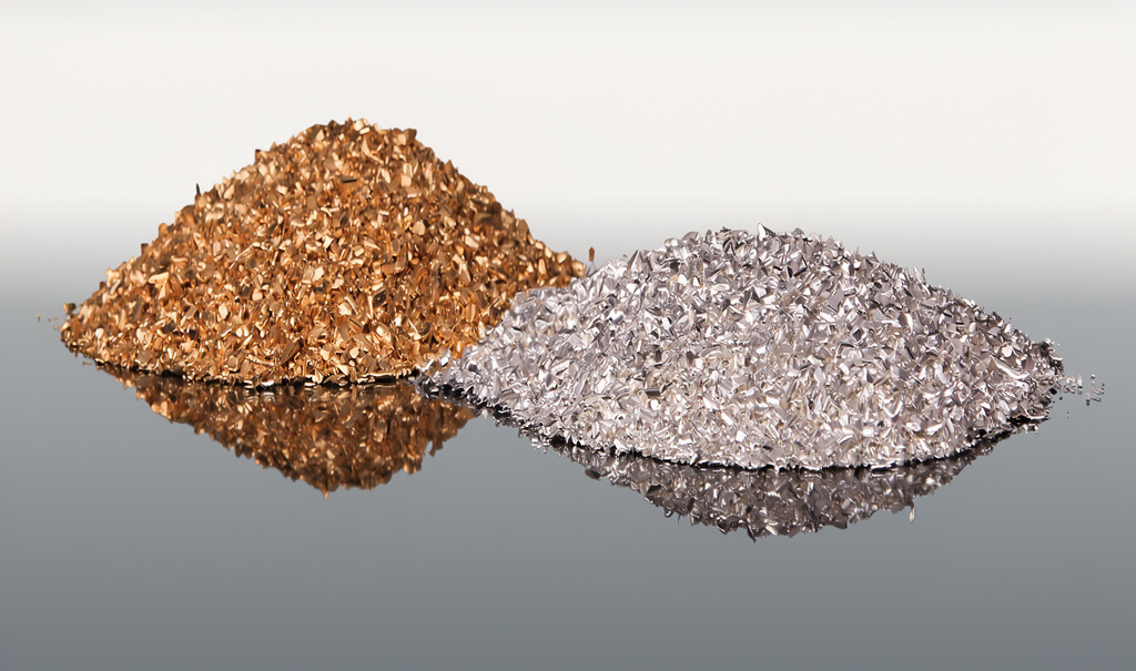 Precious Metal Recycling Gold and Silver Granules